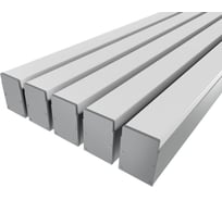 Комплект профиля Ledcraft LC-LP4034M36-1x5Silver 5 шт серебро (1м профиль+1м рассеиватель+2 заглушки+комплект шурупов) 1616140566