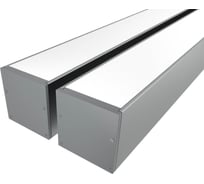 Комплект профиля Ledcraft LC-LP5050M44-1x2Silver 2 шт серебро (1м профиль+1м рассеиватель+2 заглушки+комплект шурупов) 1616140050