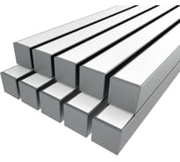 Комплект профиля Ledcraft LC-LP5050M44-1x10Silver 10 шт серебро (1м профиль+1м рассеиватель+2 заглушки+комплект шурупов) 1616140682