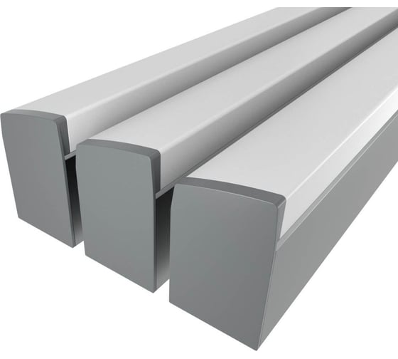 Комплект профиля Ledcraft LC-LP4034M36T-1x3Silver 3 шт серебро (1м профиль+1м рассеиватель+2 заглушки+комплект шурупов) 1616140251