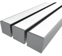Комплект профиля Ledcraft LC-LP5050M44-1x3Silver 3 шт серебро (1м профиль+1м рассеиватель+2 заглушки+комплект шурупов) 1616140208
