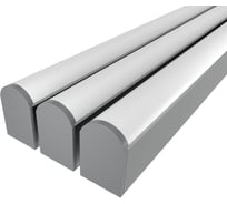 Комплект профиля Ledcraft LC-LP4034M36R-1x3Silver 3 шт серебро (1м профиль+1м рассеиватель+2 заглушки+комплект шурупов) 1616140252