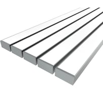 Комплект профиля Ledcraft LC-LP50100M94-1x5Silver 5 шт серебро (1м профиль+1м рассеиватель+2 заглушки+комплект шурупов) 1616140643