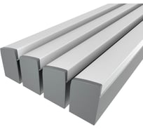 Комплект профиля Ledcraft LC-LP4034M36T-1x4Silver 4 шт серебро (1м профиль+1м рассеиватель+2 заглушки+комплект шурупов) 1616140409