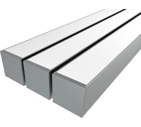 Комплект профиля Ledcraft LC-LP6060M55-1x3Silver 3 шт серебро (1м профиль+1м рассеиватель+2 заглушки+комплект шурупов) 1616140294
