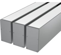 Комплект профиля Ledcraft LC-LP6735M34-1x3Silver 3 шт серебро (1м профиль+1м рассеиватель+2 заглушки+комплект шурупов) 1616140217