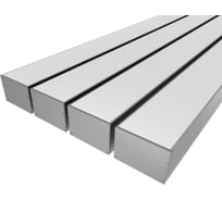 Комплект профиля Ledcraft LC-LP5274M68-1x4Silver 4 шт серебро (1м профиль+1м рассеиватель+2 заглушки+комплект шурупов) 1616140442