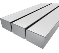 Комплект профиля Ledcraft LC-LP5274M68-1x3Silver 3 шт серебро (1м профиль+1м рассеиватель+2 заглушки+комплект шурупов) 1616140284