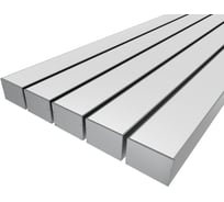 Комплект профиля Ledcraft LC-LP5274M68-1x5Silver 5 шт серебро (1м профиль+1м рассеиватель+2 заглушки+комплект шурупов) 1616140600