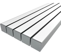 Комплект профиля Ledcraft LC-LP6060M55-1x5Silver 5 шт серебро (1м профиль+1м рассеиватель+2 заглушки+комплект шурупов) 1616140610