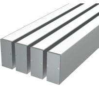 Комплект профиля Ledcraft LC-LP6730M30-1x4Silver 4 шт серебро (1м профиль+1м рассеиватель+2 заглушки+комплект шурупов) 1616140473