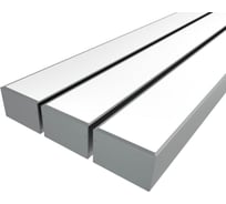 Комплект профиля Ledcraft LC-LP76120M115-1x3Silver 3 шт серебро (1м профиль+1м рассеиватель+2 заглушки+комплект шурупов) 1616140320