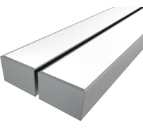 Комплект профиля Ledcraft LC-LP76120M115-1x2Silver 2 шт серебро (1м профиль+1м рассеиватель+2 заглушки+комплект шурупов) 1616140162