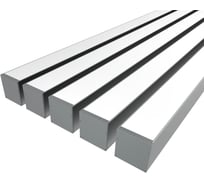 Комплект профиля Ledcraft LC-LP7774M68-1x5Silver 5 шт серебро (1м профиль+1м рассеиватель+2 заглушки+комплект шурупов) 1616140526