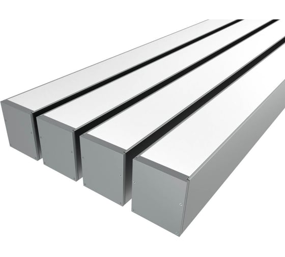 Комплект профиля Ledcraft LC-LP7060M55-1x4Silver 4 шт серебро (1м профиль+1м рассеиватель+2 заглушки+комплект шурупов) 1616140453