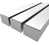 Комплект профиля Ledcraft LC-LP76100M94-1x3Silver 3 шт серебро (1м профиль+1м рассеиватель+2 заглушки+комплект шурупов) 1616140271