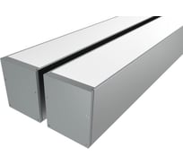 Комплект профиля Ledcraft LC-LP7060M55-1x2Silver 2 шт серебро (1м профиль+1м рассеиватель+2 заглушки+комплект шурупов) 1616140137