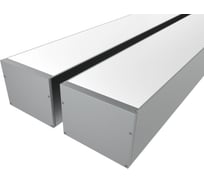 Комплект профиля Ledcraft LC-LP76100M94-1x2Silver 2 шт серебро (1м профиль+1м рассеиватель+2 заглушки+комплект шурупов) 1616140113