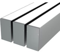 Комплект профиля Ledcraft LC-LP9050M44-1x3Silver 3 шт серебро (1м профиль+1м рассеиватель+2 заглушки+комплект шурупов) 1616140297