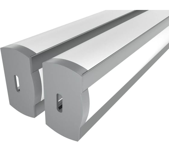 Комплект профиля Ledcraft LC-LPF2716M16-1x2Silver 2 шт серебро (1м профиль+1м рассеиватель 3шт+2 заглушки+2 крепежа) 1616140079