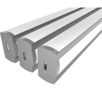 Комплект профиля Ledcraft LC-LPF2716M16-1x3Silver 3 шт серебро (1м профиль+1м рассеиватель 3шт+2 заглушки+2 крепежа) 1616140237