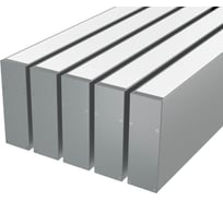 Комплект профиля Ledcraft LC-LP9030M30-1x5Silver 5 шт серебро (1м профиль+1м рассеиватель+2 заглушки+комплект шурупов) 1616140633