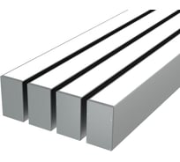 Комплект профиля Ledcraft LC-LP9060M55-1x4Silver 4 шт серебро (1м профиль+1м рассеиватель+2 заглушки+комплект шурупов) 1616140454