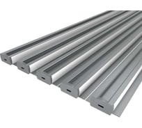 Комплект профиля Ledcraft LC-LPN4916M16-1x5Silver 5 шт серебро (1м профиль+1м рассеиватель 2шт+2 заглушки+2 крепежа) 1616140575