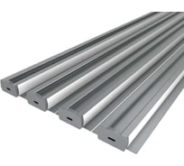 Комплект профиля Ledcraft LC-LPN4916M16-1x4Silver 4 шт серебро (1м профиль+1м рассеиватель 2шт+2 заглушки+2 крепежа) 1616140417