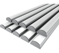 Комплект профиля Ledcraft LC-LPP0926M20-1x10Silver 10 шт серебро (1м профиль+1м рассеиватель+2 заглушки) 1616140739