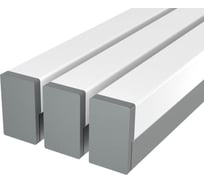Комплект профиля Ledcraft LC-LPS1216M1716-1x3Silver 3 шт серебро (1м профиль+1м рассеиватель+2 заглушки+2 крепежа) 1616140188