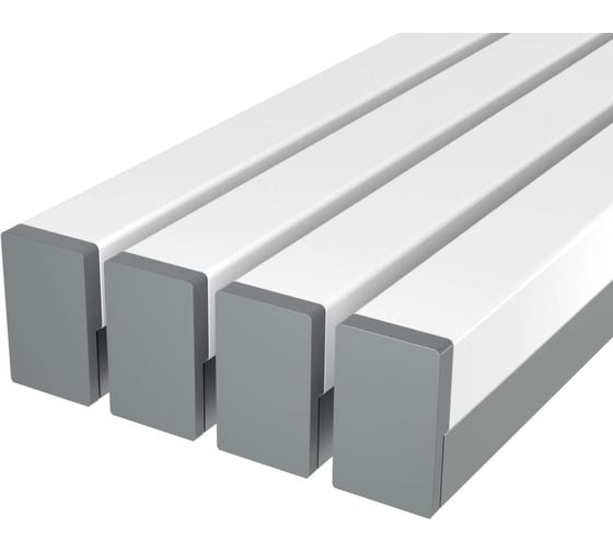 Комплект профиля Ledcraft LC-LPS1216M1716-1x4Silver 4 шт серебро (1м профиль+1м рассеиватель+2 заглушки+2 крепежа) 1616140346