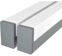 Комплект профиля Ledcraft LC-LPS1216M1716-1x2Silver 2 шт серебро (1м профиль+1м рассеиватель+2 заглушки+2 крепежа) 1616140030
