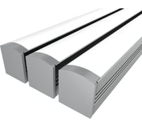 Комплект профиля Ledcraft LC-LPS1716M16-1x3Silver 3 шт серебро (1м профиль+1м рассеиватель+2 заглушки+2 крепежа) 1616140189