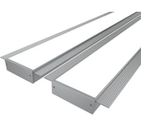Комплект профиля Ledcraft LC-LPSH2090M55-1x2Silver 2 шт серебро (1м профиль+1м рассеиватель+2 заглушки+комплект шурупов) 1616140149