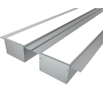 Комплект профиля Ledcraft LC-LPSH3280M44-1x2Silver 2 шт серебро (1м профиль+1м рассеиватель+2 заглушки+комплект шурупов) 1616140152