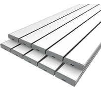 Комплект профиля Ledcraft LC-LPV1035M34-1x10Silver 10 шт серебро (1м профиль+1м рассеиватель+2 заглушки) 1616140736