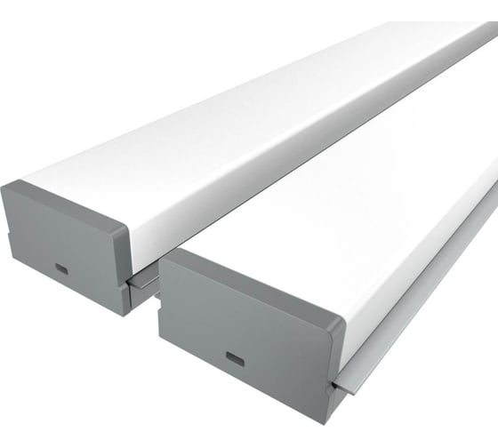 Комплект профиля Ledcraft LC-LPV0740M36-1x2Silver 2 шт серебро (1м профиль+1м рассеиватель+2 заглушки) 1616140089