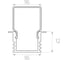 Комплект профиля Ledcraft LC-LPV1222M1716-1x10Silver 10 шт серебро (1м профиль+1м рассеиватель+2 заглушки) 1616140659 2