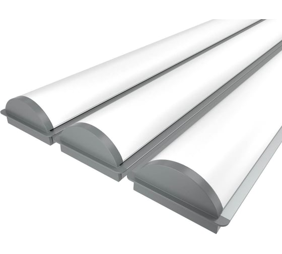 Комплект профиля Ledcraft LC-LPV0740M36R-1x3Silver 3 шт серебро (1м профиль+1м рассеиватель+2 заглушки) 1616140249