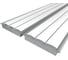 Комплект профиля Ledcraft LC-LPV0956M16-1x2Silver 2 шт серебро (1м профиль+1м рассеиватель 3шт+2 заглушки) 1616140106 1
