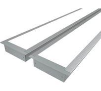 Комплект профиля Ledcraft LC-LPV2073M55-1x2Silver 2 шт серебро (1м профиль+1м рассеиватель+2 заглушки+комплект шурупов) 1616140129