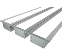 Комплект профиля Ledcraft LC-LPV2044M30-1x3Silver 3 шт серебро (1м профиль+1м рассеиватель+2 заглушки+комплект шурупов) 1616140318
