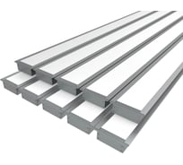 Комплект профиля Ledcraft LC-LPV2063M44-1x10Silver 10 шт серебро (1м профиль+1м рассеиватель+2 заглушки+комплект шурупов) 1616140752