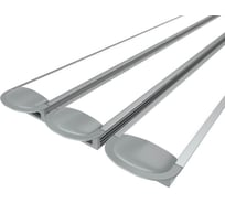 Комплект профиля Ledcraft LC-LPV1234M28-1x3Silver 3 шт серебро (1м профиль+1м рассеиватель+2 заглушки) 1616140215