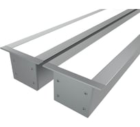 Комплект профиля Ledcraft LC-LPV3244M30-1x2Silver 2 шт серебро (1м профиль+1м рассеиватель+2 заглушки+комплект шурупов) 1616140161