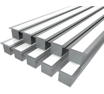 Комплект профиля Ledcraft LC-LPV3244M30-1x10Silver 10 шт серебро (1м профиль+1м рассеиватель+2 заглушки+комплект шурупов) 1616140793