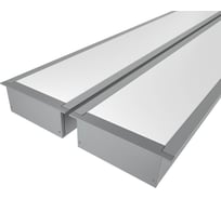 Комплект профиля Ledcraft LC-LPV3288M69-1x2Silver 2 шт серебро (1м профиль+1м рассеиватель+2 заглушки+комплект шурупов) 1616140055