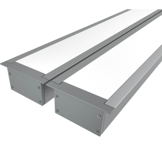 Комплект профиля Ledcraft LC-LPV3263M44-1x2Silver 2 шт серебро (1м профиль+1м рассеиватель+2 заглушки+комплект шурупов) 1616140053