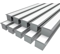 Комплект профиля Ledcraft LC-LPV3250M34-1x10Silver 10 шт серебро (1м профиль+1м рассеиватель+2 заглушки+комплект шурупов) 1616140679